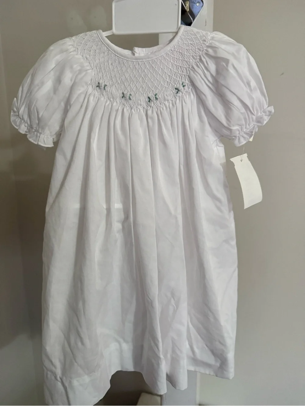 NWT Petit Ami Hand Embroidered Smocked Dress & Bonnet